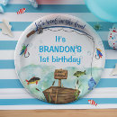 Search for fish birthday plates Little fisherman