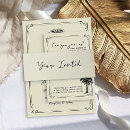 Search for black wedding invitation belly bands Ivory