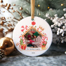 Search for candy cane ornaments Gingerbread house