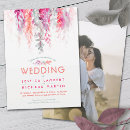 Search for red and green wedding invitations Watercolor