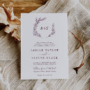 Recherche de aubergine wedding invitations Pour elle