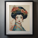 Recherche de peintures geisha posters Asiatique