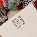 Recherche de holiday rubber stamps Adresse de retour