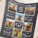 Search for in loving memory photo blankets Pet loss