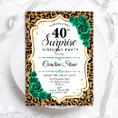 Search for animal 40th birthday invitations Elegant