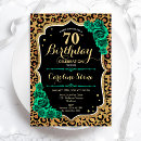 Search for leopard 70th birthday invitations For her