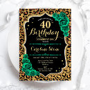 Search for animal 40th birthday invitations Womans