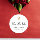 Search for save the date stickers gold