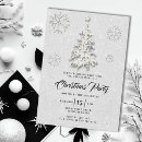 Search for winter wonderland christmas invitations Black and white