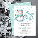 Search for winter baby shower invitations Blue