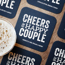 Search for happy couple coasters Typography
