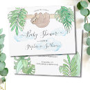 Search for sloth invitations Watercolor