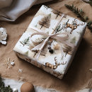 Search for vintage reindeer wrapping paper Rustic