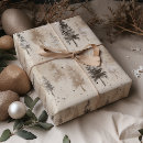Search for pine tree wrapping paper Rustic