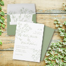Search for monochrome wedding invitations Sage green