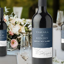 Search for navy blue labels Bride and groom
