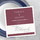 Recherche de burgundy wedding napkins Mariée et mariée