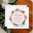 Search for vintage 30th birthday invitations Watercolor floral
