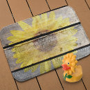 Search for sunflower bath mats Rustic