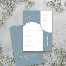 Search for dusty blue rsvp cards Modern minimalist