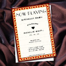 Search for theatre birthday invitations Retro