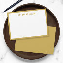 Search for gold borders note cards Modern