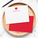 Search for red heart note cards Minimalist