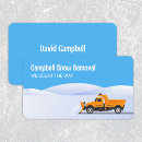 Search for snow removal business cards Salting