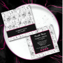 Recherche de maquillage et cheveux cartes visite Floral