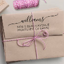 Search for script rubber stamps Family name return address
