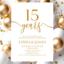 Search for 15 year anniversary invitations Couple