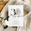 Search for look whos 30 invitations Black and white