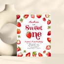Search for berry sweet one 1st birthday invitations Strawberries