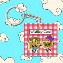 Search for waffle keychains Kawaii