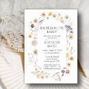 Search for boho floral bachelorette party invitations Wildflower