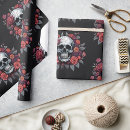 Recherche de halloween crâne papier cadeau Emo