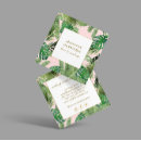 Recherche de feuille rose cartes visite Maquillage