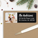 Recherche de modern black return address labels Noël