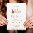 Search for christmas tree baby shower invitations Modern