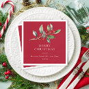 Search for elegant christmas napkins Botanical greenery
