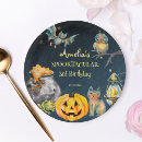 Search for halloween party plates Black cat