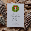 Search for evergreen christmas invitations Red and green