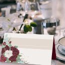 Search for red rose place cards Burgundy