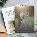 Search for gold wedding thank you cards Calligraphy