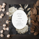 Search for white rose wedding invitations Botanical