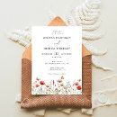 Search for watercolor wildflower wedding invitations Elegant calligraphy script
