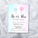 Search for blue balloon invitations He or she