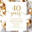 Search for 40 year anniversary invitations Couple