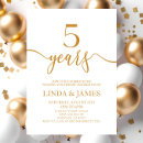 Search for 5th wedding anniversary invitations Minimal minimalist
