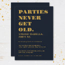 Search for milestone birthday invitations typography
